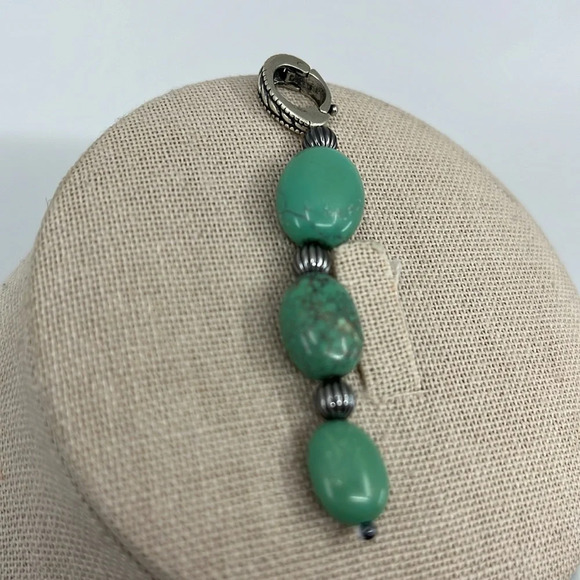 Set of Two 💙 Sincerely Southwest Sterling Silver Turquoise Pendants - Picture 15 of 16